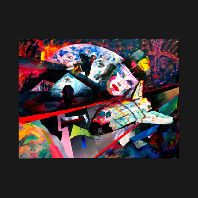 Moon Shot in Outer Space by DonWillisJrArt