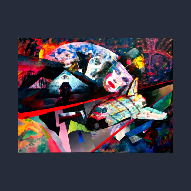 Moon Shot in Outer Space by DonWillisJrArt