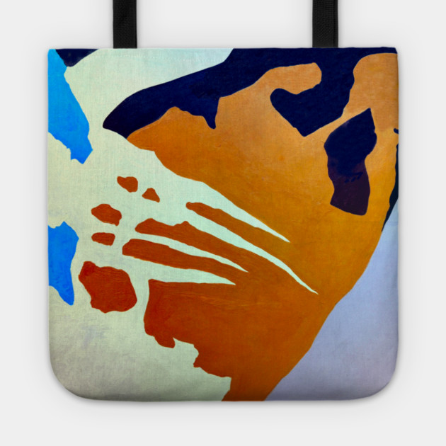 Organic Geometric Abstract Painting Tote by DonWillisJrArt