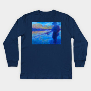 Gone Fishing Kids Long Sleeve T-Shirt