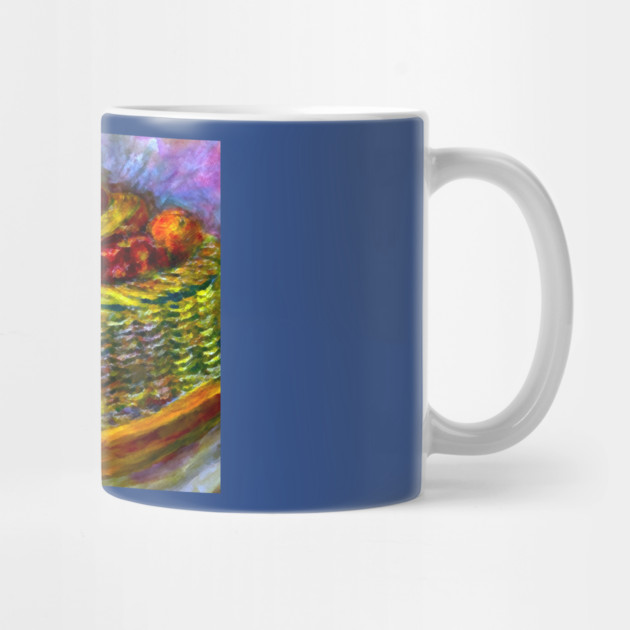 Basket With Fruit Impasto Painting by DonWillisJrArt