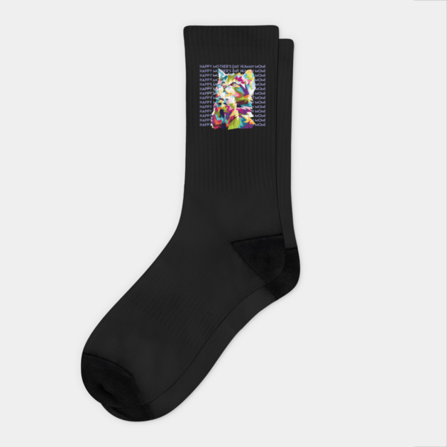 Happy Mothers Day Human Mom Socks by creative