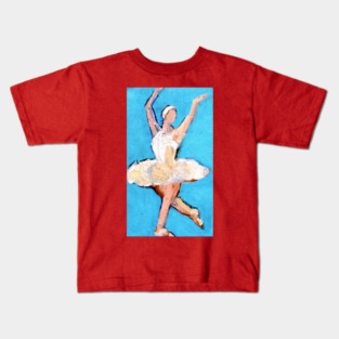Ballet Dancer Original Art Painting Kids T-Shirt