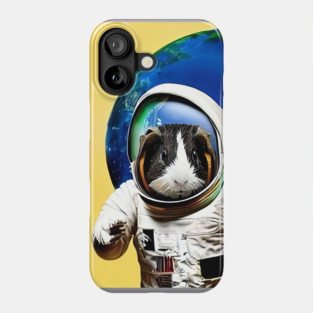 Guinea Pig Astronaut Surfing Earth Phone Case