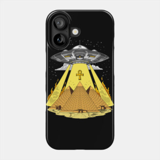 Egyptian Pyramids Alien Abduction Phone Case