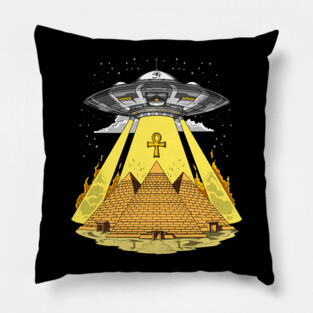 Egyptian Pyramids Alien Abduction Pillow