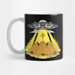 Egyptian Pyramids Alien Abduction Mug