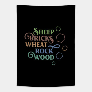 Settlers Resources Minimalist Board Games Tapestry