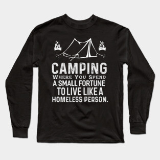 Camping Long Sleeve T-Shirt