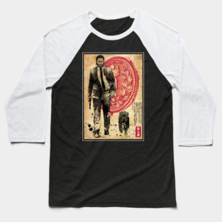 Lone Hitman and cub woodblock Baseball T-Shirt