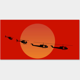 Apocalypse Now Helicopters Illustration Posters and Art