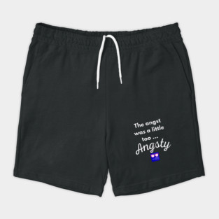 "Too Angsty" white letters nerdy logo -Nerdy Romantics Podcast Shorts