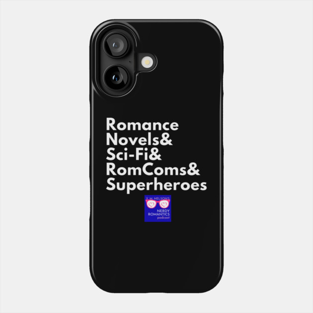 NRP Topic White Letters nerdy logo Phone Case by Nerdy Romantics Fan Shop*