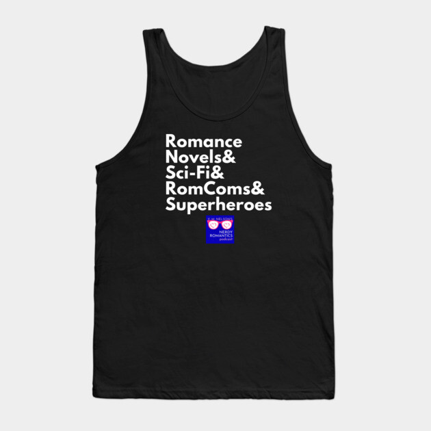 NRP Topic White Letters nerdy logo Tank Top by Nerdy Romantics Fan Shop*