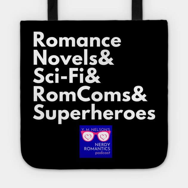 NRP Topic White Letters nerdy logo Tote by Nerdy Romantics Fan Shop*