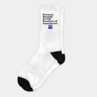 NRP Topic Black Letters Nerdy Logo Socks