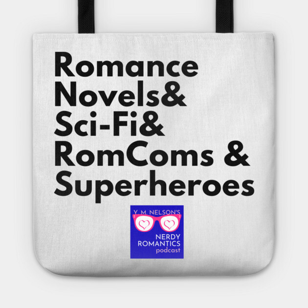 NRP Topic Black Letters Nerdy Logo Tote by Nerdy Romantics Fan Shop*