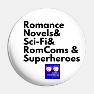 NRP Topic Black Letters Nerdy Logo Pin