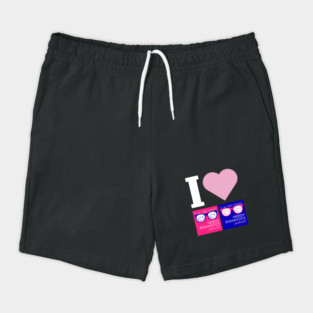 I Love Nerdy Romantics Podcast White letters Shorts