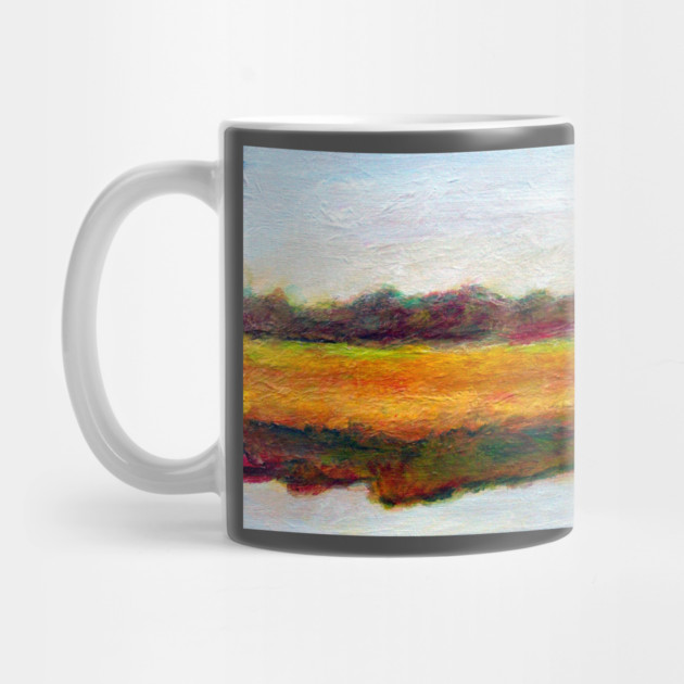 Savannah Wildlife Refuge Wetland Landscape Painting by DonWillisJrArt