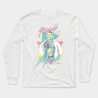 Ronald Regan ¯\_(ツ)_/¯ 90s Saved by the Bell Aesthetic Fan Design Long Sleeve T-Shirt