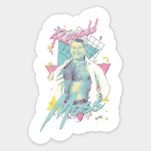 Ronald Regan ¯\_(ツ)_/¯ 90s Saved by the Bell Aesthetic Fan Design Sticker