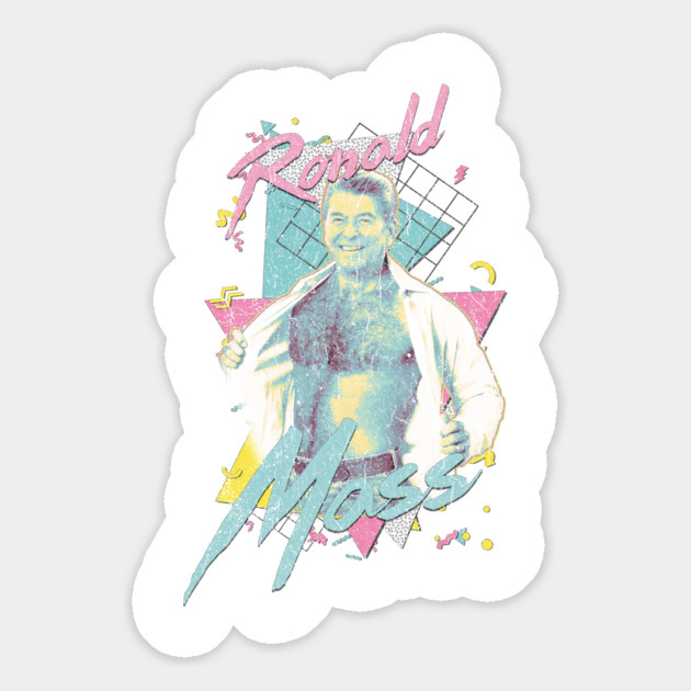 Ronald Regan ¯\_(ツ)_/¯ 90s Saved by the Bell Aesthetic Fan Design Magnet by shitposthero