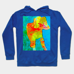 Abstract Expressionist Dog – Bold Colorful Art Hoodie