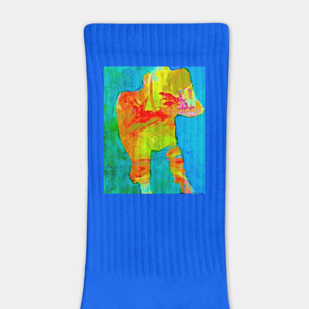 Abstract Expressionist Dog – Bold Colorful Art by DonWillisJrArt