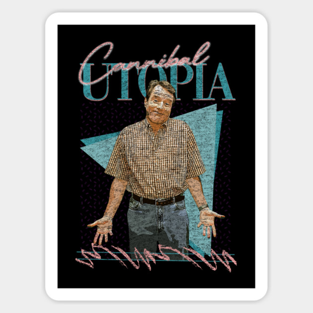 Cannibal Utopia /// 90s Styled Aesthetic Fan Design Sticker by Tv Moments