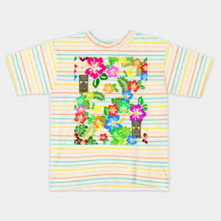 Hibiscus Tiki Kids T-Shirt