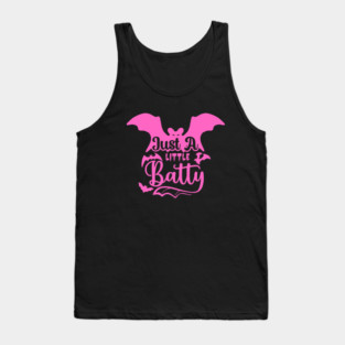 Just A Little Batty Pink Tank Top
