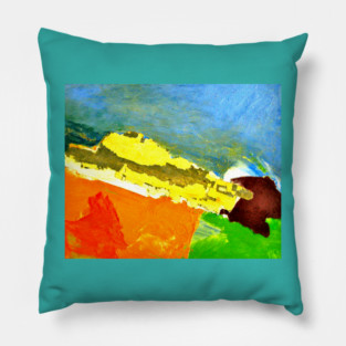 Old House Abstract Pillow