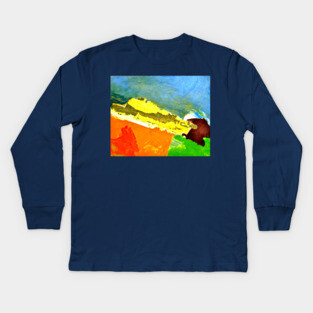 Old House Abstract Kids Long Sleeve T-Shirt