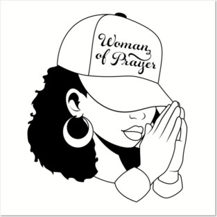 Woman of Prayer, Black Woman Posters and Art