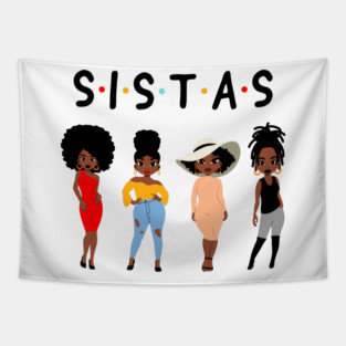 Sistas, Black Women, African American Women Tapestry