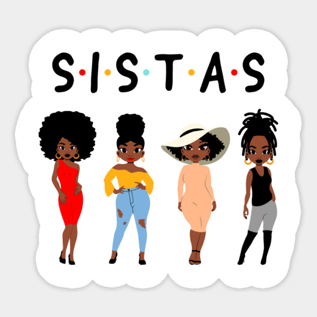 Sistas, Black Women, African American Women Magnet by UrbanLifeApparel