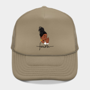Woman of Faith, Black Woman, locs Hat