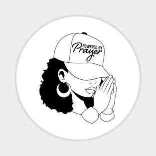 Powered by Prayer, Black Woman Magnet