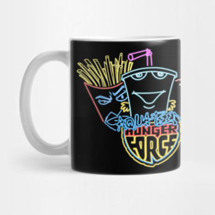 Aqua Teen neon style Mug