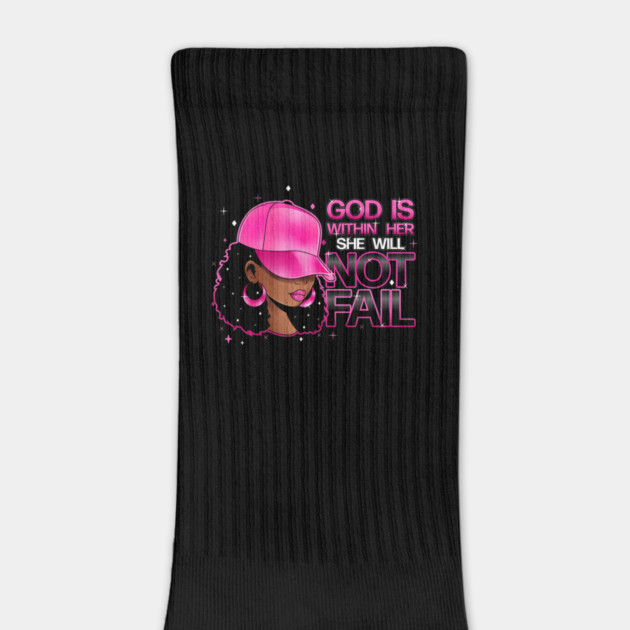 God is within her, she will not fail, Pink Hat by UrbanLifeApparel