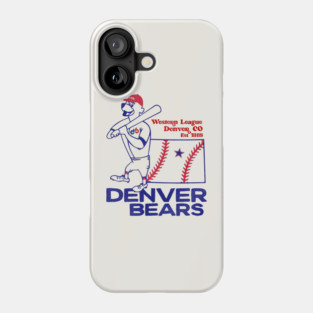 Defunct Denver Bears League Baseball Team Phone Case