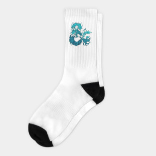 Ice Dragon Socks