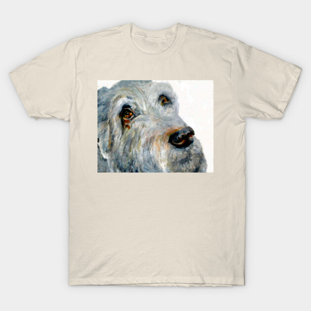 Dog Portrait Original Painting T-Shirt by DonWillisJrArt