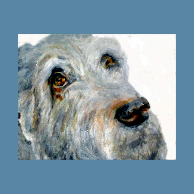 Dog Portrait Original Painting by DonWillisJrArt