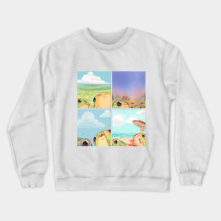 Summer Toad Trip | Frog Art Crewneck Sweatshirt