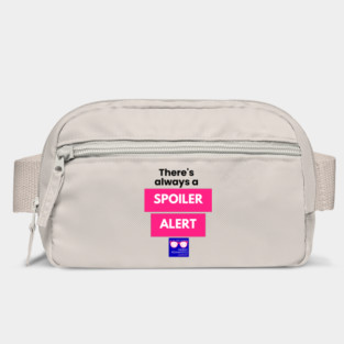 There's always a Spoiler Alert - Black Letters, Nerdy Logo Bag