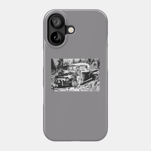 Pa and his Truck Phone Case by DonWillisJrArt