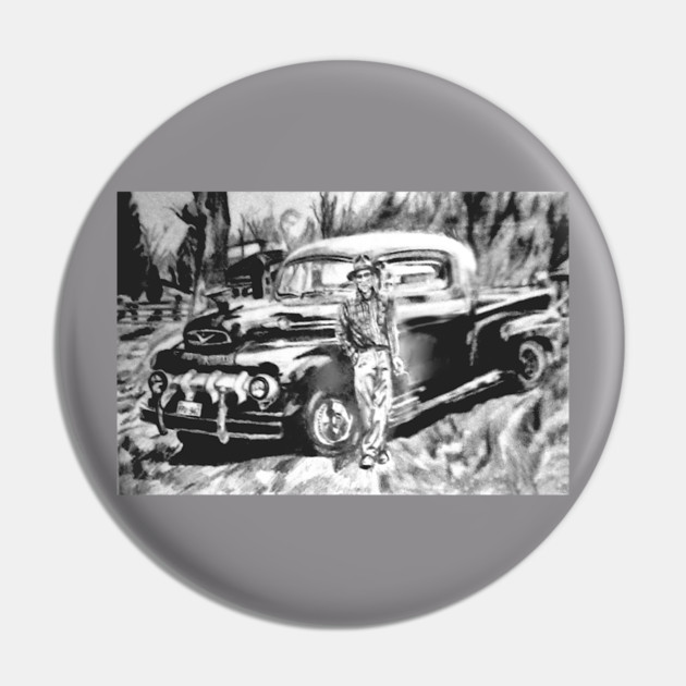 Pa and his Truck Pin by DonWillisJrArt