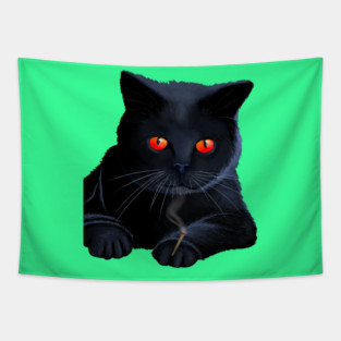 Stoner Black Cat Tapestry
